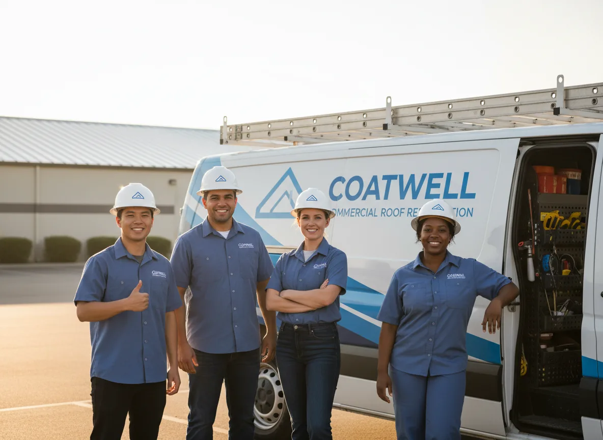 Commercial roof coating company in Shumway, IL